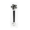 LEZYNE PUMP HOSE ABS FLEX HOSE WITH VALVE CORE TOOL BLACK / SILVER