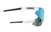 Akiniai Bliz Matrix small / Matt white, smoke&blue mirr